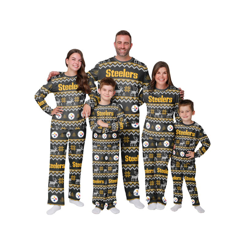 Pittsburgh Steelers Family Holiday Pajamas AZCPYZAM091