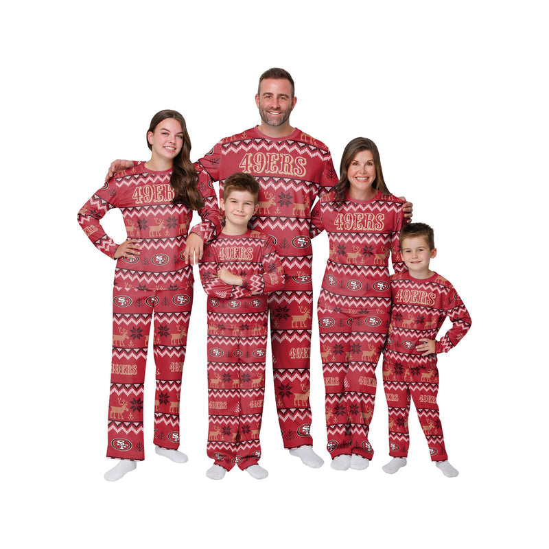 San Francisco 49ers Family Holiday Pajamas AZCPYZAM092