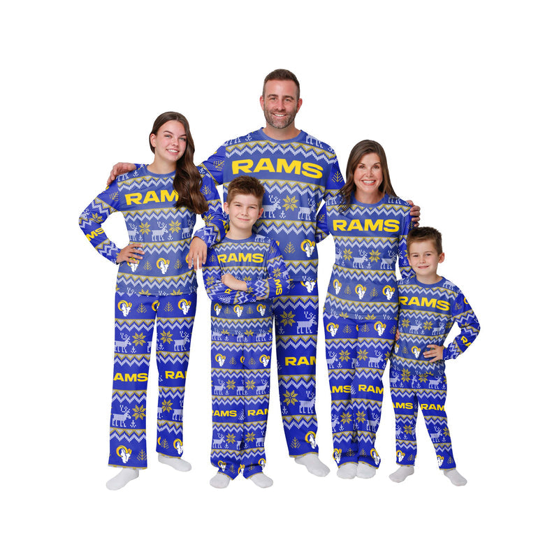Los Angeles Rams Family Holiday Pajamas AZCPYZAM083