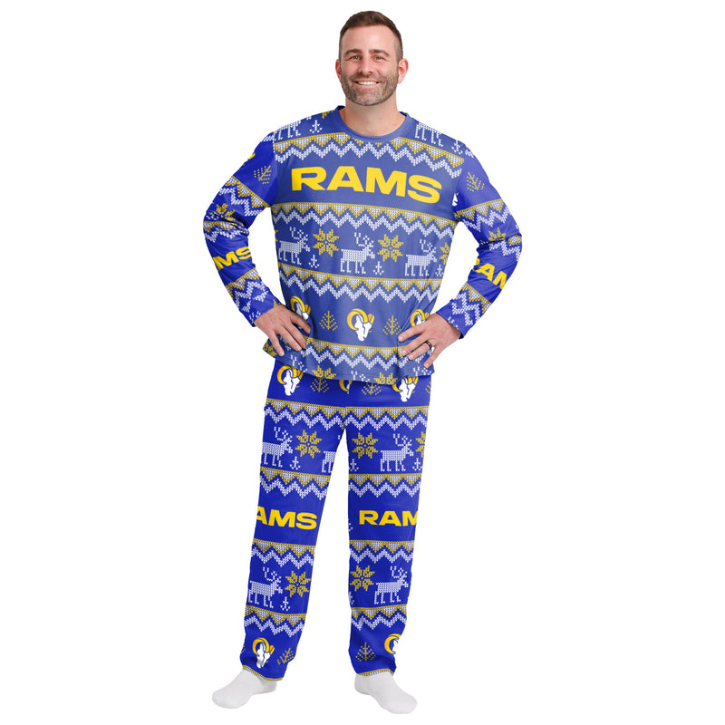 Los Angeles Rams Family Holiday Pajamas AZCPYZAM083