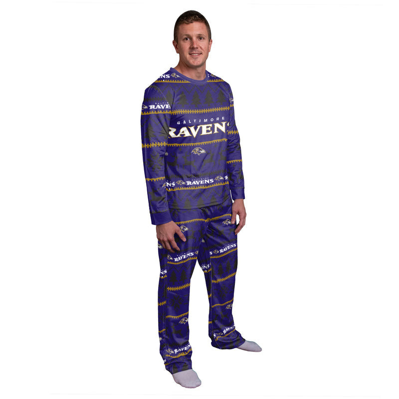 Baltimore Ravens Family Holiday Pajamas AZCPYZAM035