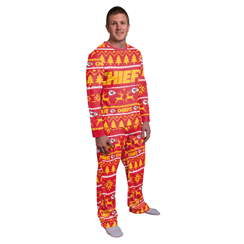 Kansas City Chiefs Family Holiday Pajamas AZCPYZAM048