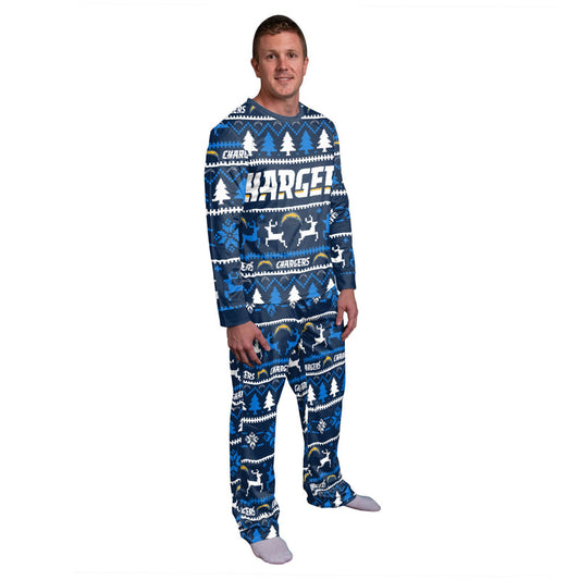 Los Angeles Chargers Family Holiday Pajamas AZCPYZAM050