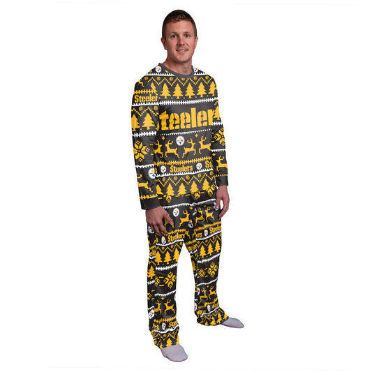 Pittsburgh Steelers Family Holiday Pajamas AZCPYZAM059