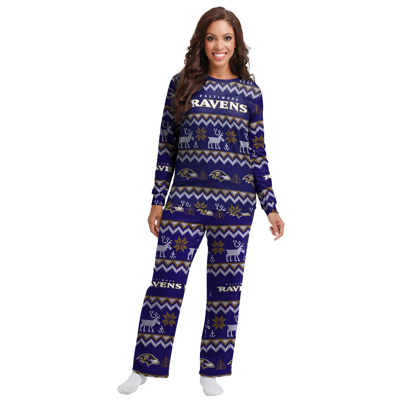 Baltimore Ravens Family Holiday Pajamas AZCPYZAM067