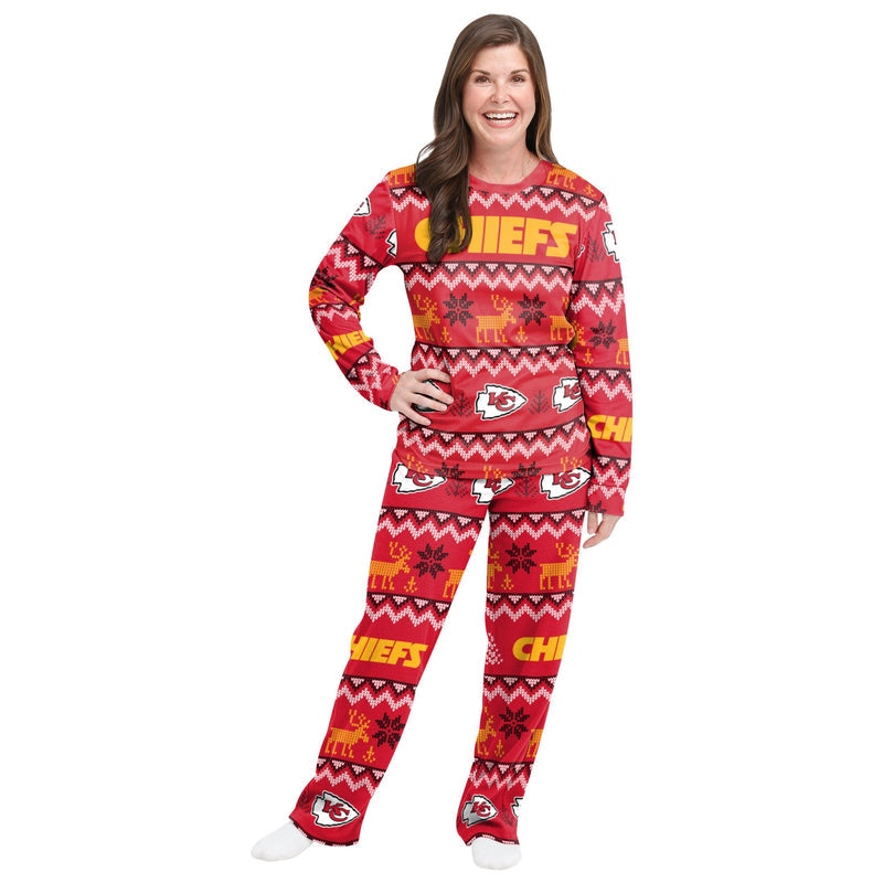 Kansas City Chiefs Family Holiday Pajamas AZCPYZAM080
