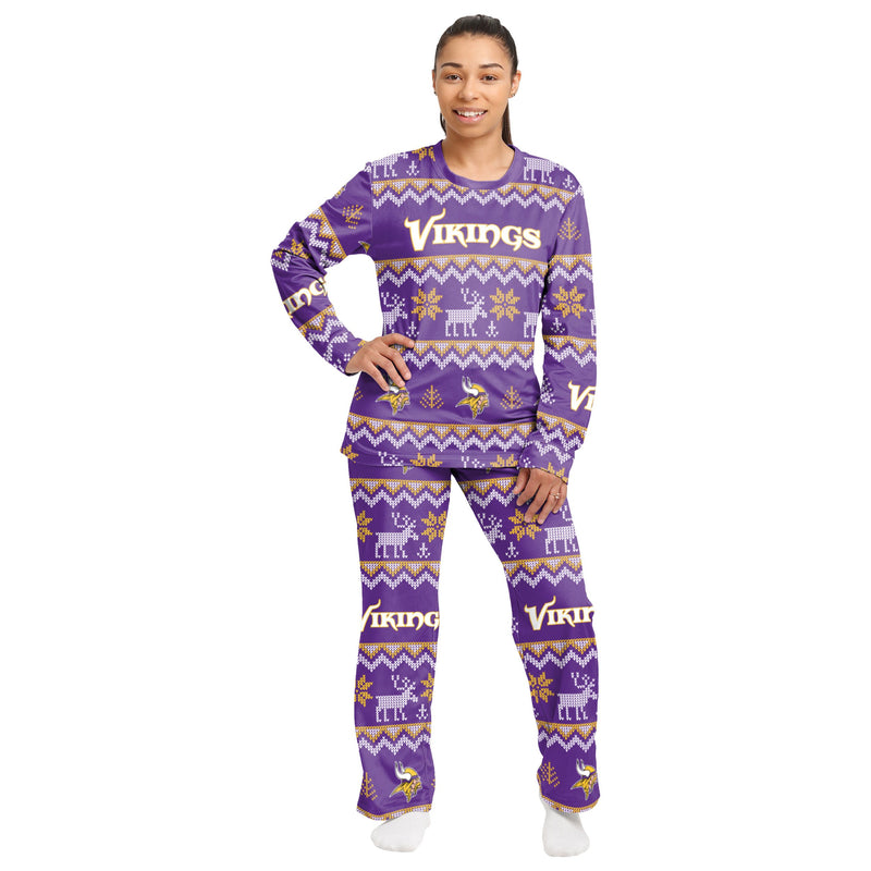 Minnesota Vikings Family Holiday Pajamas AZCPYZAM085