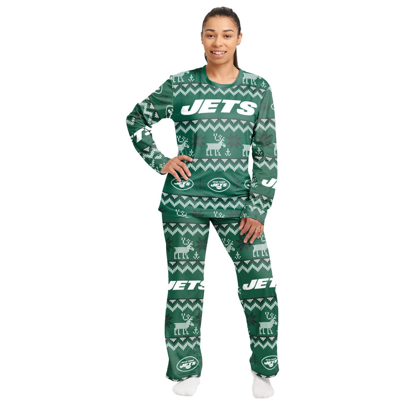 New York Jets Family Holiday Pajamas AZCPYZAM089