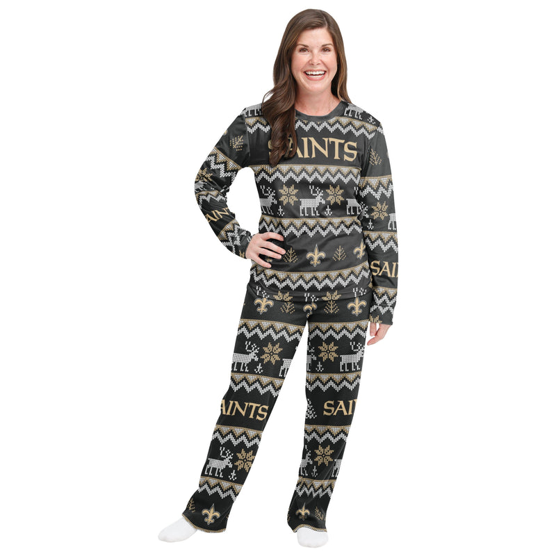New Orleans Saints Family Holiday Pajamas AZCPYZAM087