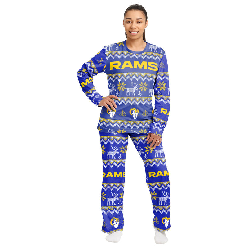 Los Angeles Rams Family Holiday Pajamas AZCPYZAM083