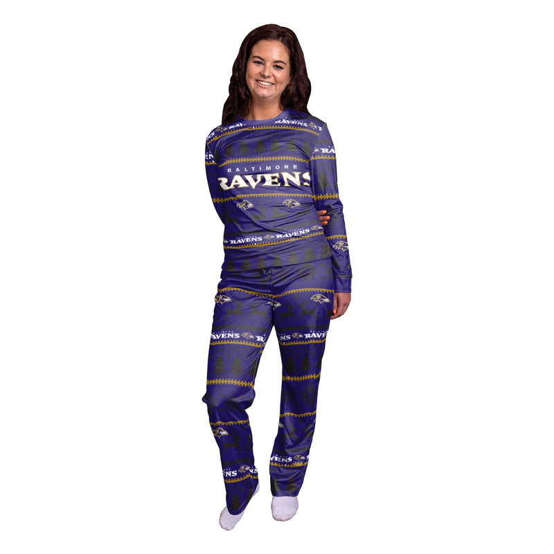Baltimore Ravens Family Holiday Pajamas AZCPYZAM035