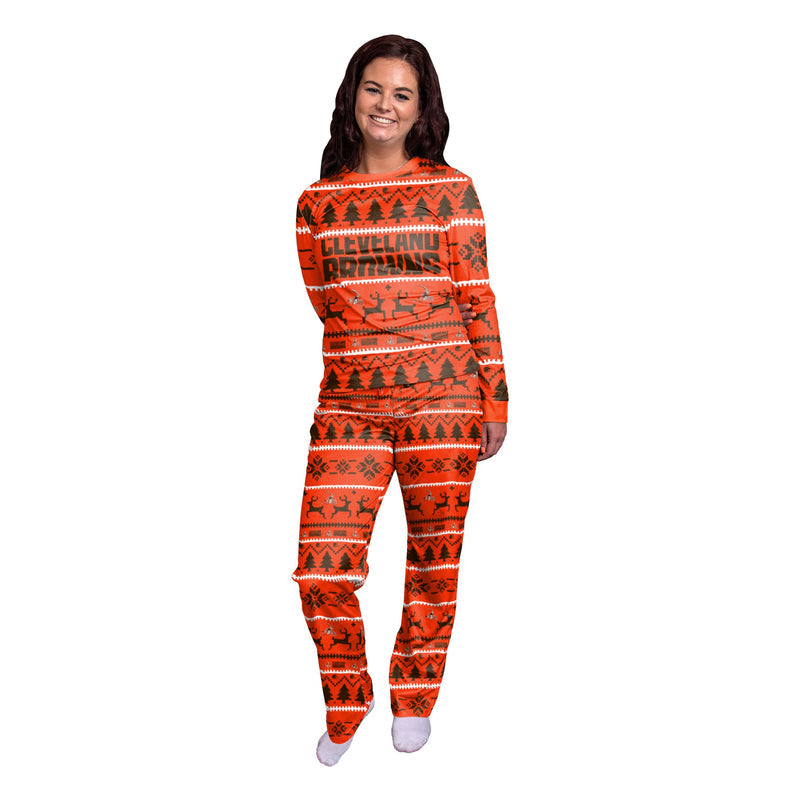 Cleveland Browns Family Holiday Pajamas AZCPYZAM040