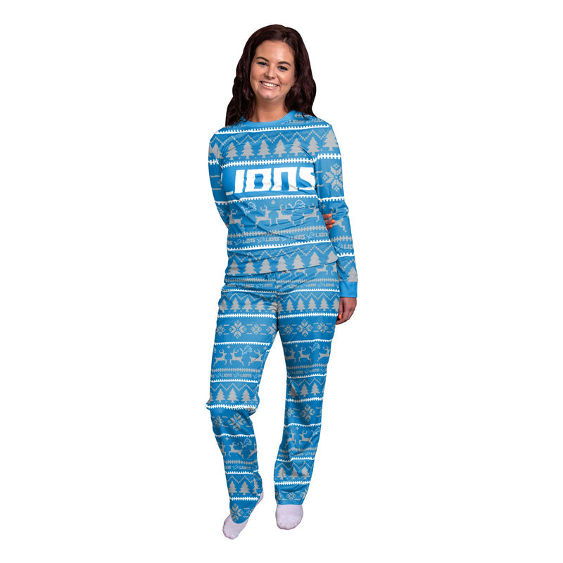 Detroit Lions Family Holiday Pajamas AZCPYZAM043