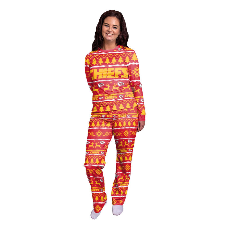 Kansas City Chiefs Family Holiday Pajamas AZCPYZAM048