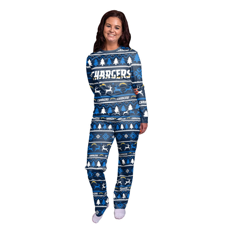 Los Angeles Chargers Family Holiday Pajamas AZCPYZAM050