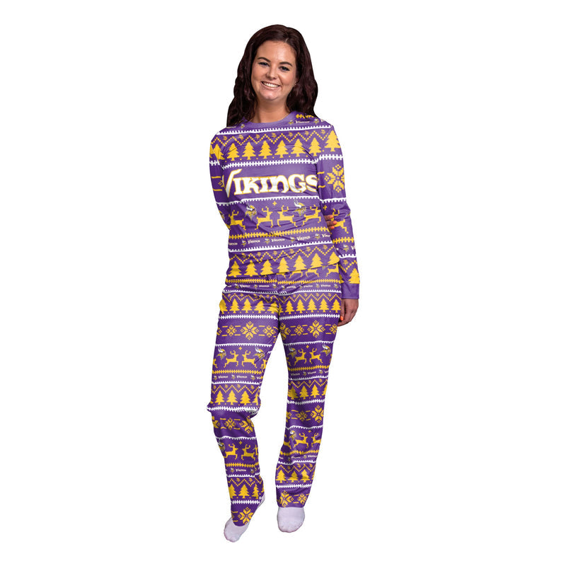 Minnesota Vikings Family Holiday Pajamas AZCPYZAM053