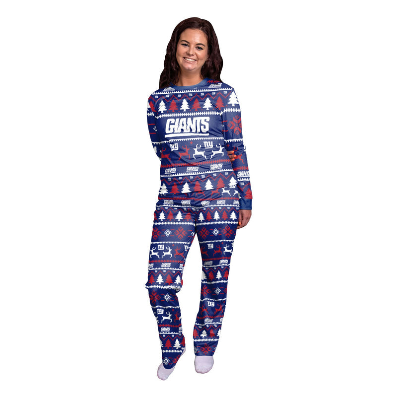 New York Giants Family Holiday Pajamas AZCPYZAM056