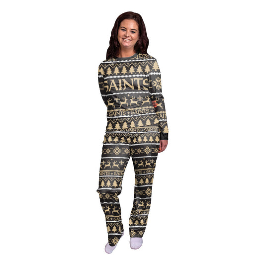 New Orleans Saints Family Holiday Pajamas AZCPYZAM055