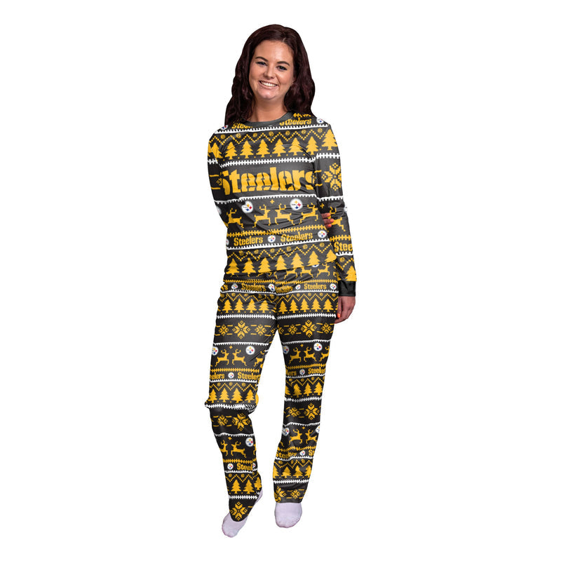 Pittsburgh Steelers Family Holiday Pajamas AZCPYZAM059