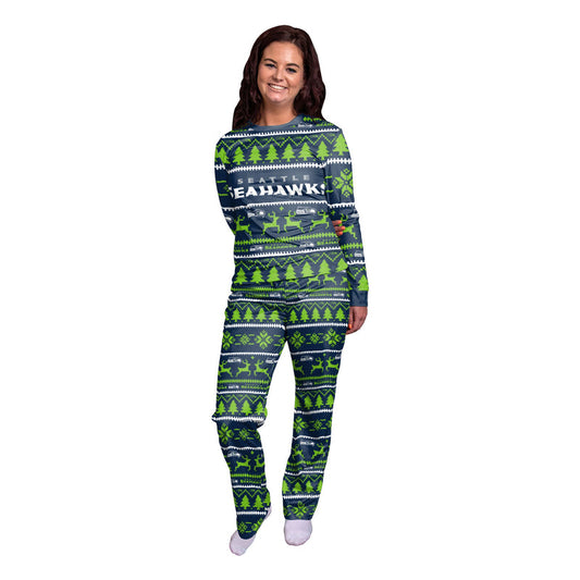 Seattle Seahawks Family Holiday Pajamas AZCPYZAM061