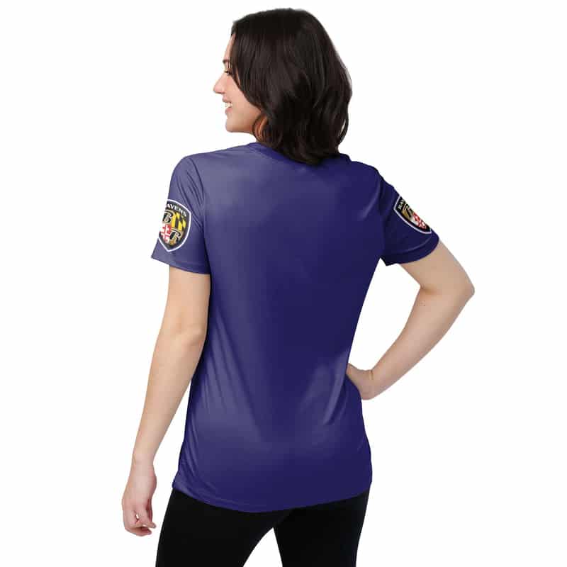Baltimore Ravens Personalized V-neck Women T-shirt BG738
