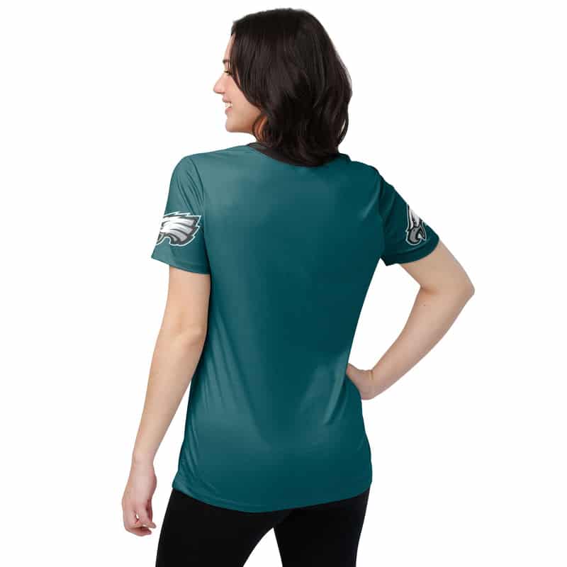 Philadelphia Eagles Personalized V-neck Women T-shirt BG735