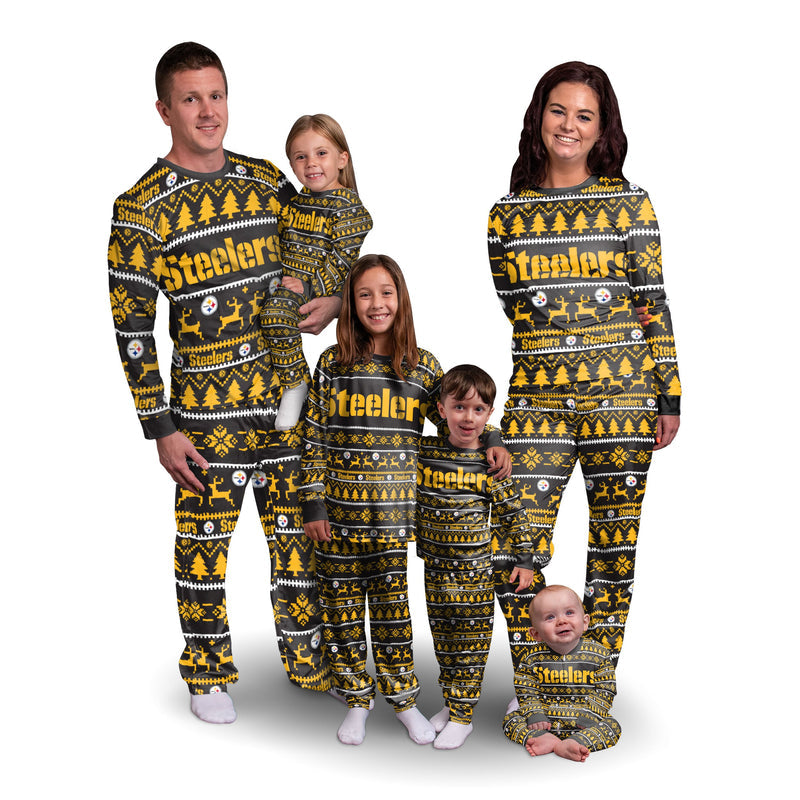 Pittsburgh Steelers Family Holiday Pajamas AZCPYZAM059