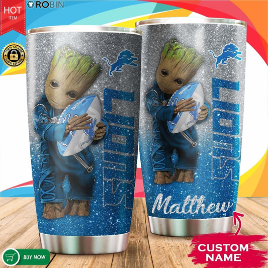 Detroit Lions Personalized Tumbler BG504