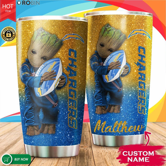 Los Angeles Chargers Personalized Tumbler BG510