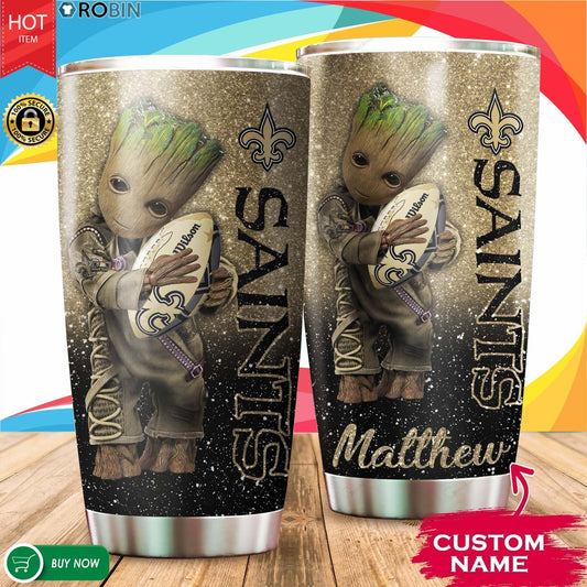 New Orleans Saints Personalized Tumbler BG514