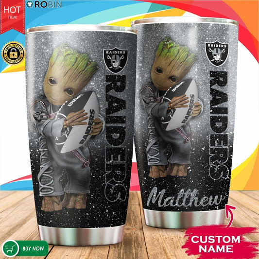 Las Vegas Raiders Personalized Tumbler BG517