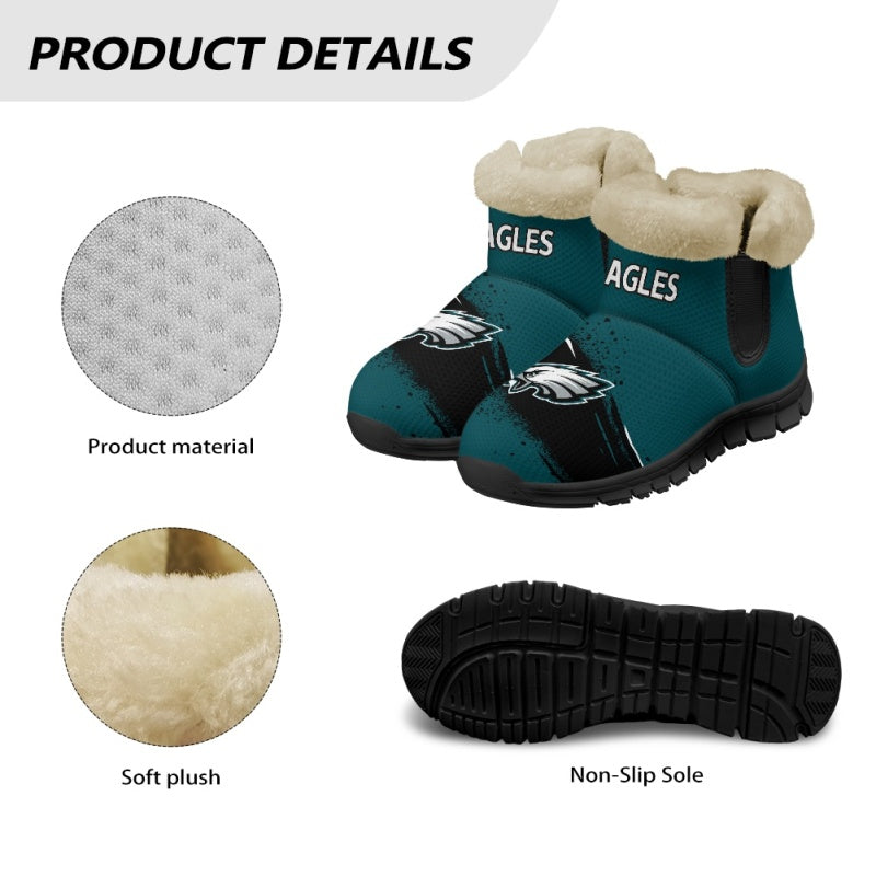 Philadelphia Eagles Comfy Winter Snow Boots AZDDWSB000078