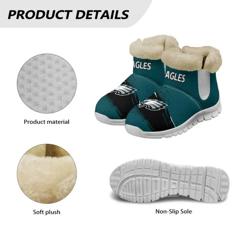 Philadelphia Eagles Comfy Winter Snow Boots AZDDWSB000078