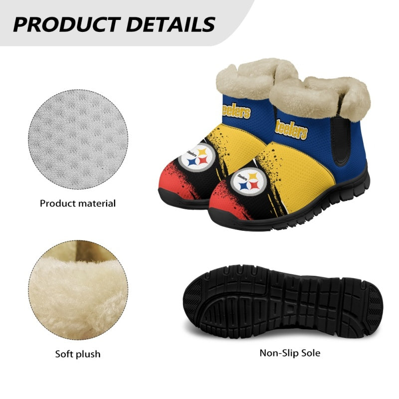 Pittsburgh Steelers Comfy Winter Snow Boots AZDDWSB000097