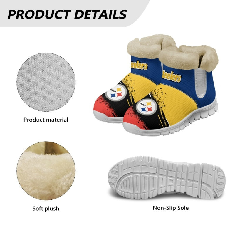 Pittsburgh Steelers Comfy Winter Snow Boots AZDDWSB000097