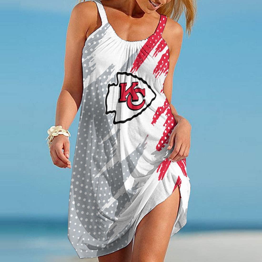 Kansas City Chiefs Beach Dress BGSLLBD636