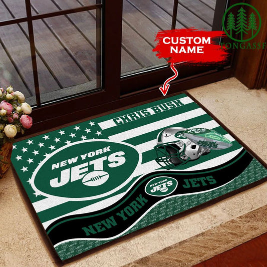 New York Jets Personalized Doormat BGDMM604