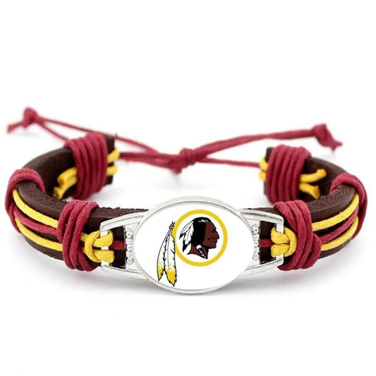 Washington Redskins Leather Bracelets