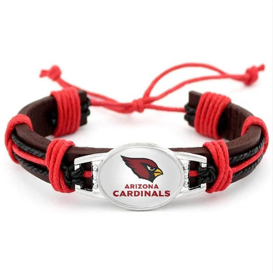 Arizona Cardinals Leather Bracelets