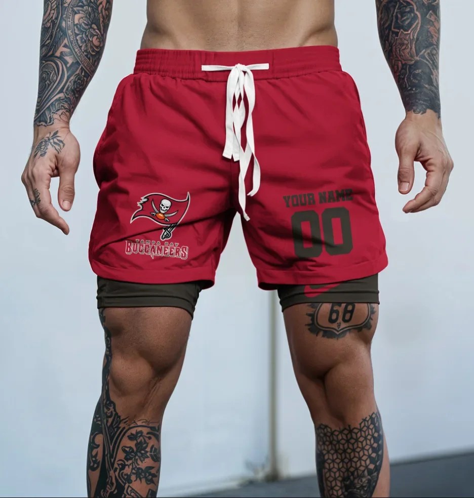Tampa Bay Buccaneers New Trending Men Double Layer Casual Shorts AZHADLCS000001
