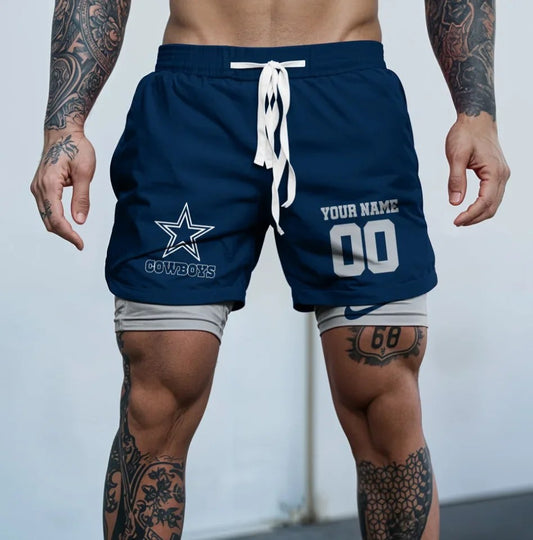 Dallas Cowboys New Trending Men Double Layer Casual Shorts AZHADLCS000006