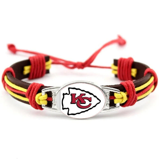 Kansas City Chiefs Leather Bracelets