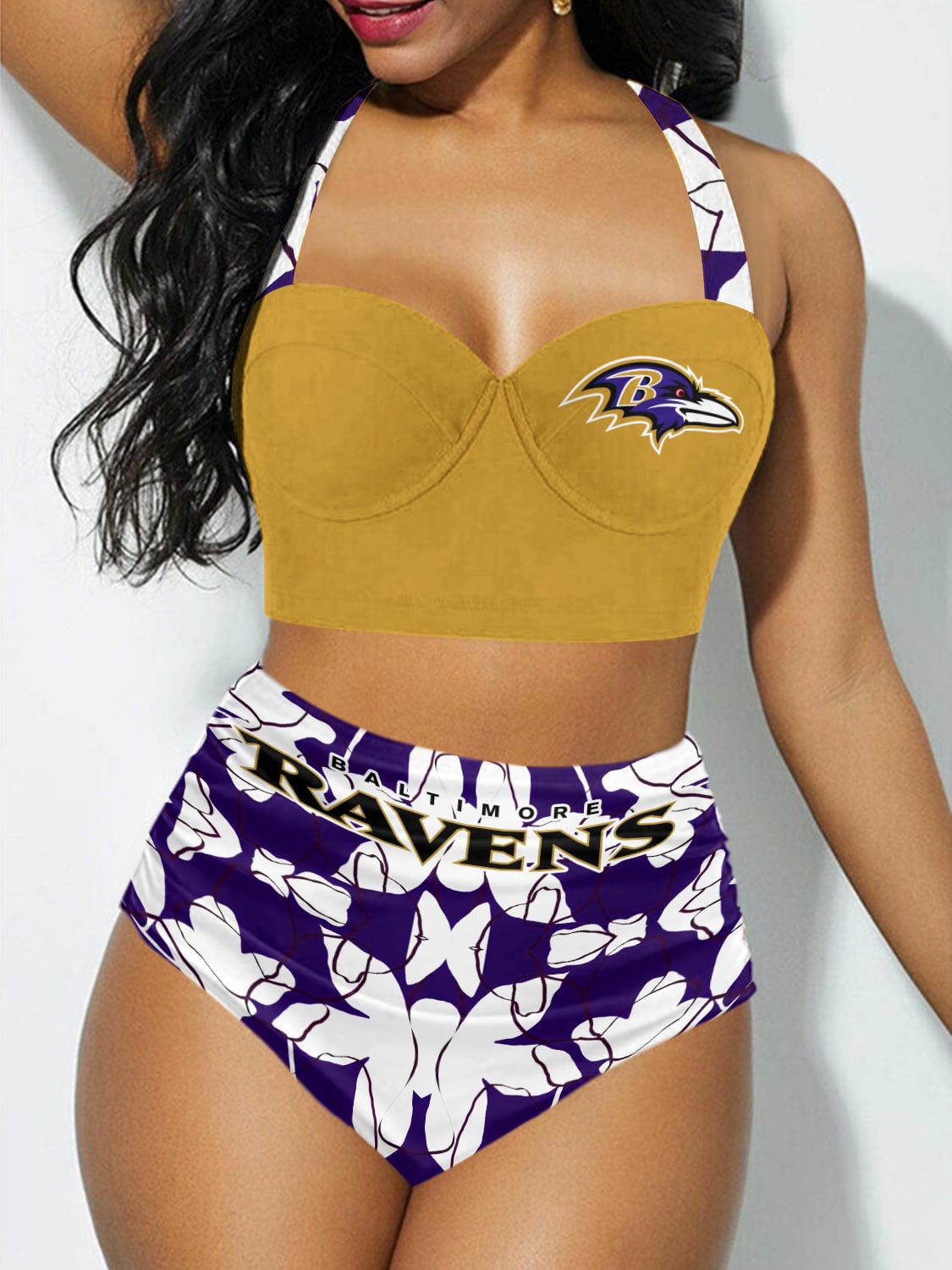 Baltimore Ravens Sexy Print Bikini Swimsuit 107