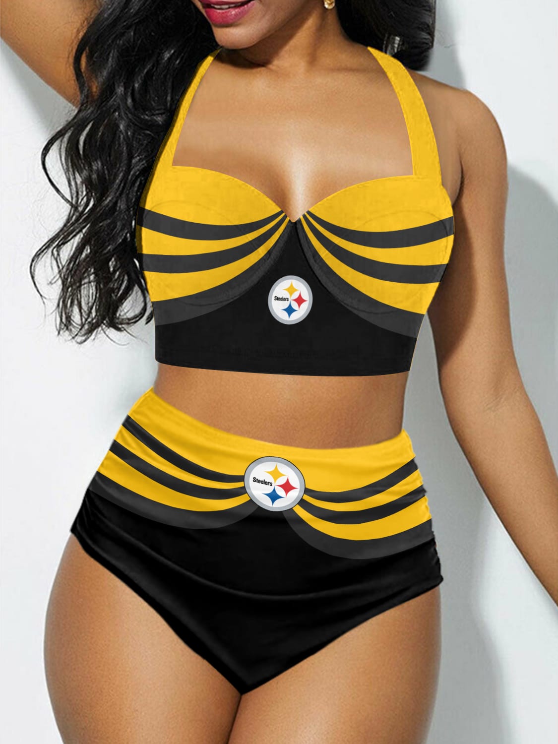 Pittsburgh Steelers Sexy Print Bikini Swimsuit 117