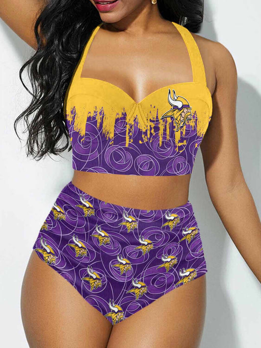Minnesota Vikings Sexy Print Bikini Swimsuit 159