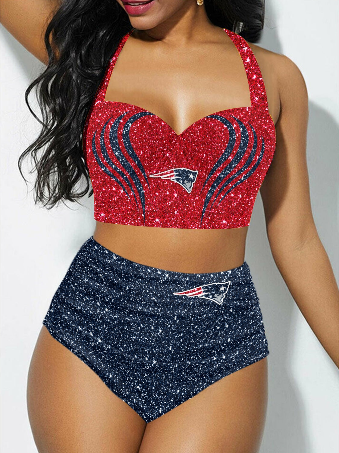 New England Patriots Sexy Print Bikini Swimsuit 177