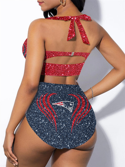 New England Patriots Sexy Print Bikini Swimsuit 177