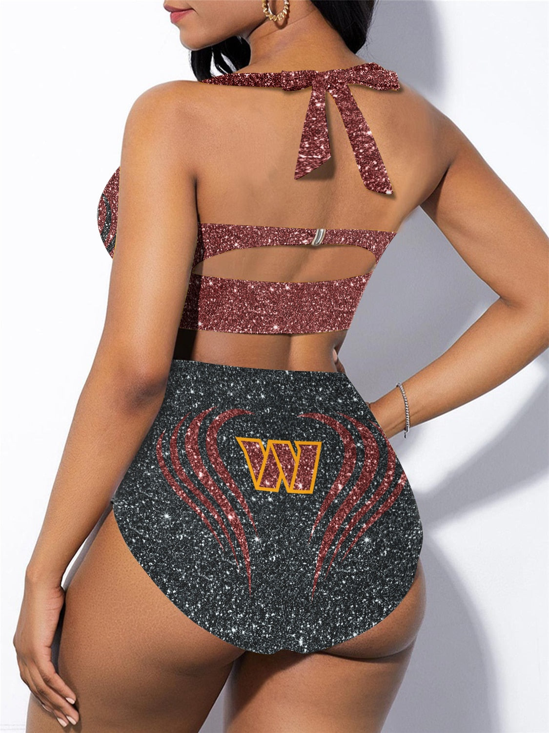Washington Commanders Sexy Print Bikini Swimsuit 182
