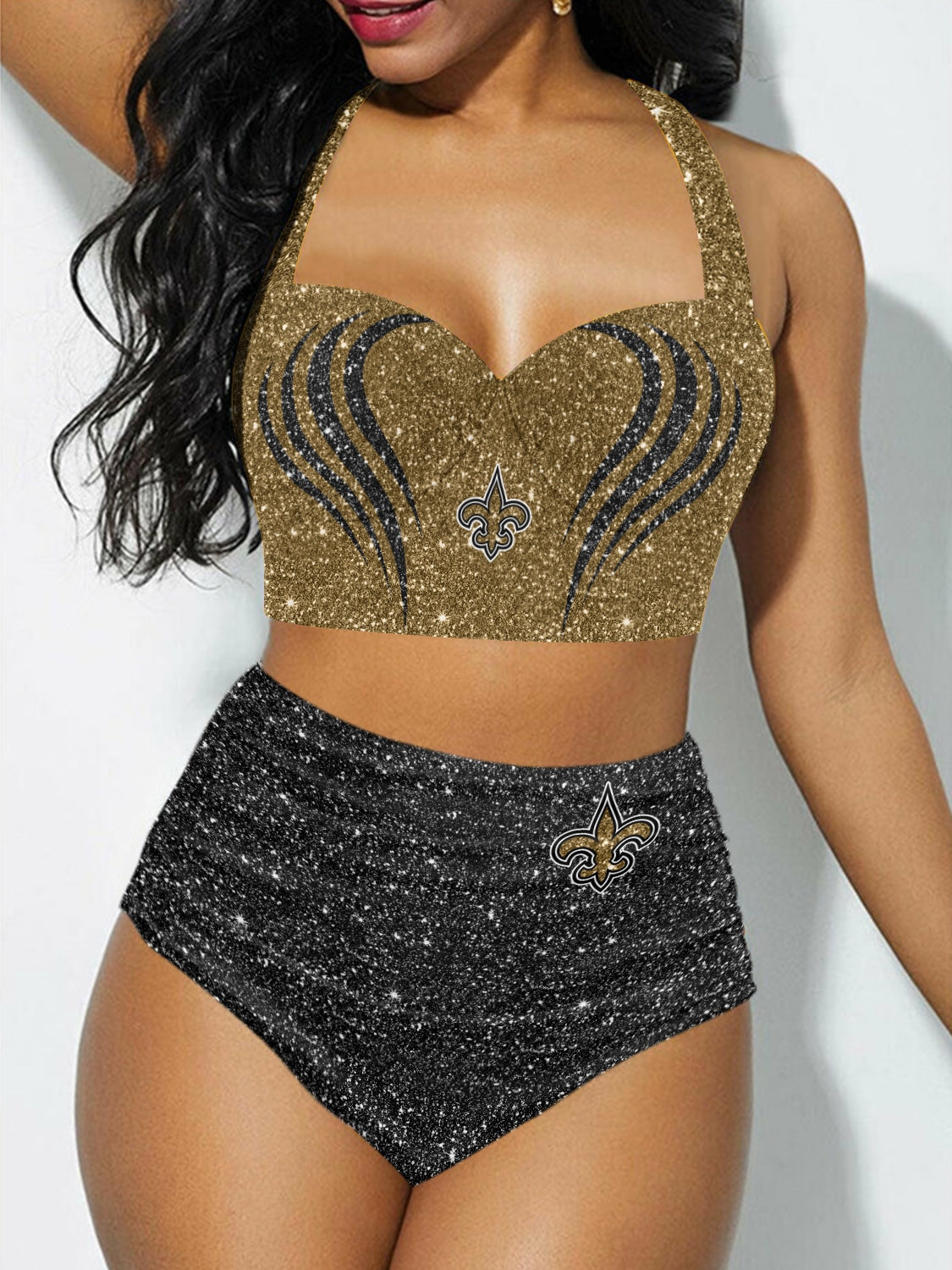 New Orleans Saints Sexy Print Bikini Swimsuit 194