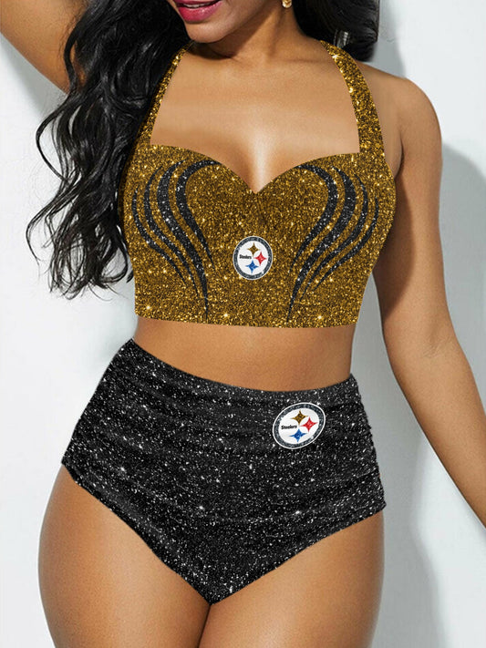 Pittsburgh Steelers Sexy Print Bikini Swimsuit 196